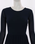 Aeron Long Sleeve Scoop Neck Midi Dress Size 34 | AU 6