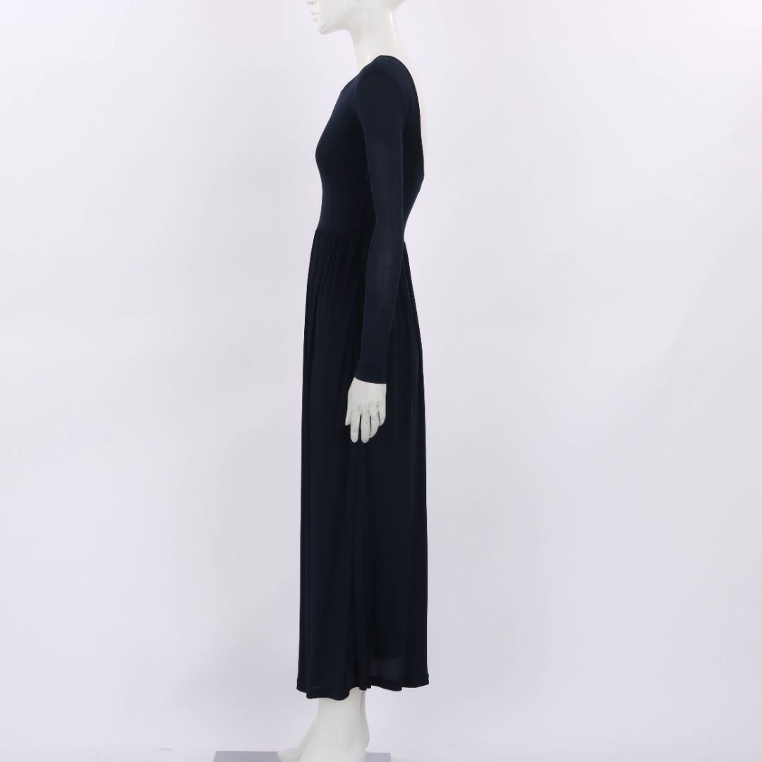 Aeron Long Sleeve Scoop Neck Midi Dress Size 34 | AU 6