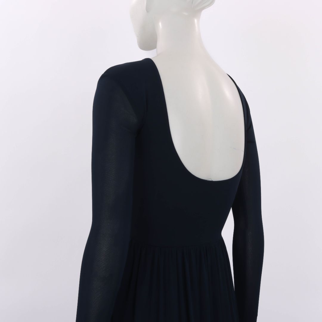 Aeron Long Sleeve Scoop Neck Midi Dress Size 34 | AU 6
