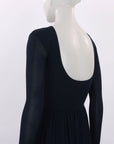 Aeron Long Sleeve Scoop Neck Midi Dress Size 34 | AU 6