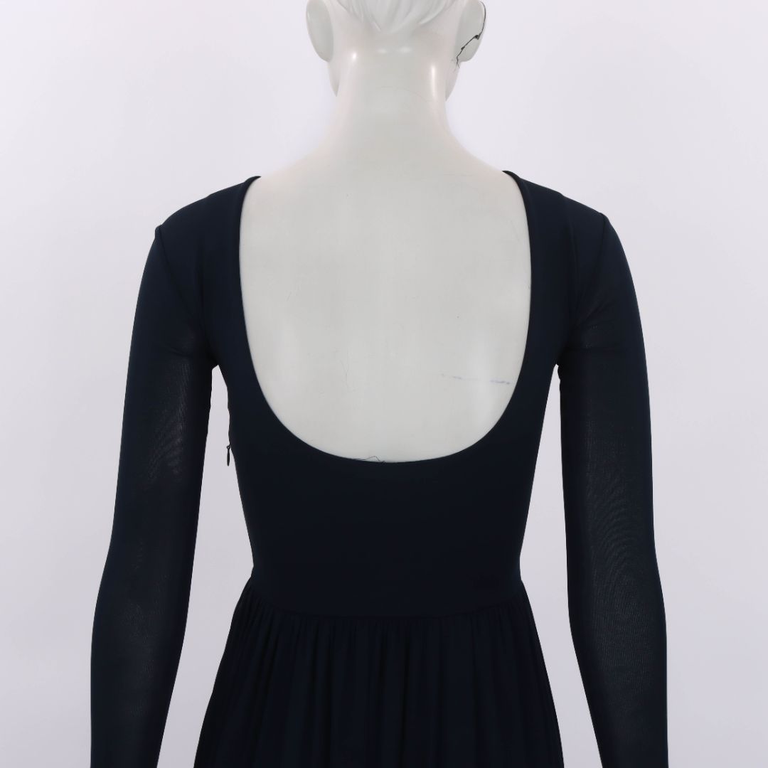 Aeron Long Sleeve Scoop Neck Midi Dress Size 34 | AU 6