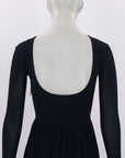 Aeron Long Sleeve Scoop Neck Midi Dress Size 34 | AU 6