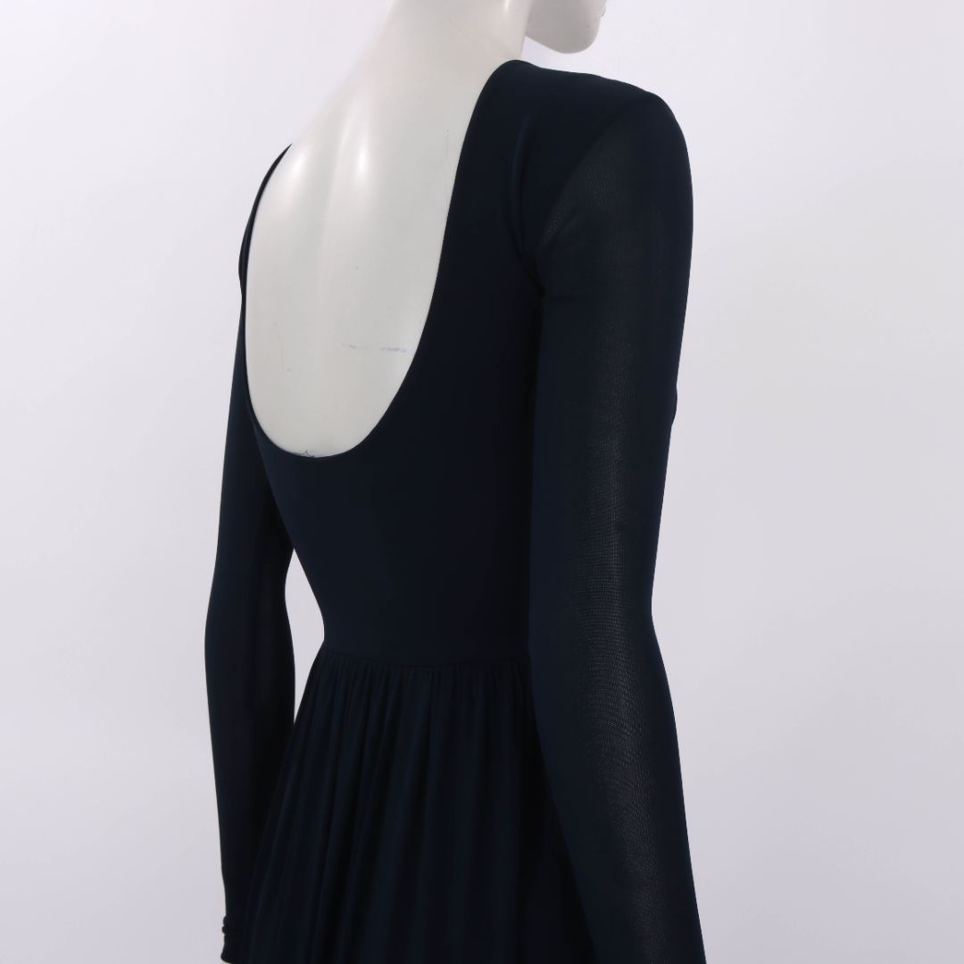 Aeron Long Sleeve Scoop Neck Midi Dress Size 34 | AU 6