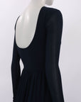 Aeron Long Sleeve Scoop Neck Midi Dress Size 34 | AU 6