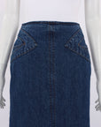 Scanlan Theodore Denim Midi Skirt Size 6