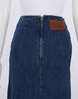 Scanlan Theodore Denim Midi Skirt Size 6