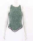Ganni Jacquard Beaded Tank Size 36 | AU 8