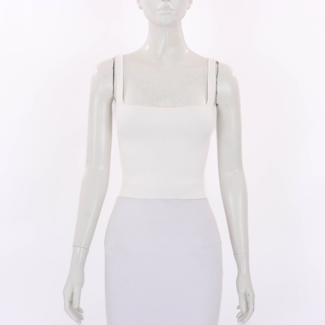 Scanlan Theodore Square Neck Crepe Knit Camisole Size XS
