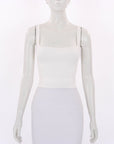 Scanlan Theodore Square Neck Crepe Knit Camisole Size XS