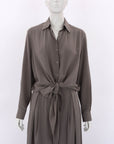 Scanlan Theodore Silk Tie Front Top and Wide Leg Pant Set Size 6