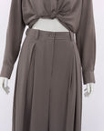 Scanlan Theodore Silk Tie Front Top and Wide Leg Pant Set Size 6