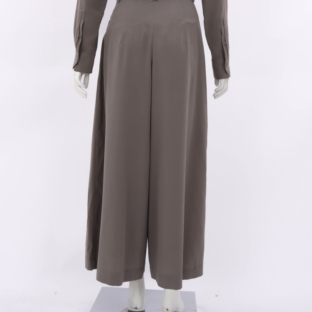 Scanlan Theodore Silk Tie Front Top and Wide Leg Pant Set Size 6