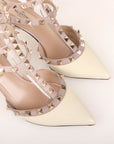 Valentino Patent Leather Rockstud Caged Heels Size 35