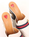 Gucci Peyton GG Pearl Studded Mules Size 39.5