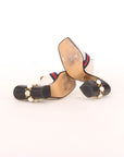 Gucci Peyton GG Pearl Studded Mules Size 39.5