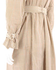 Scanlan Theodore Checked Light Trench Coat Size Small