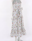 Loretta Caponi Floral Armida Cotton Dress Size M