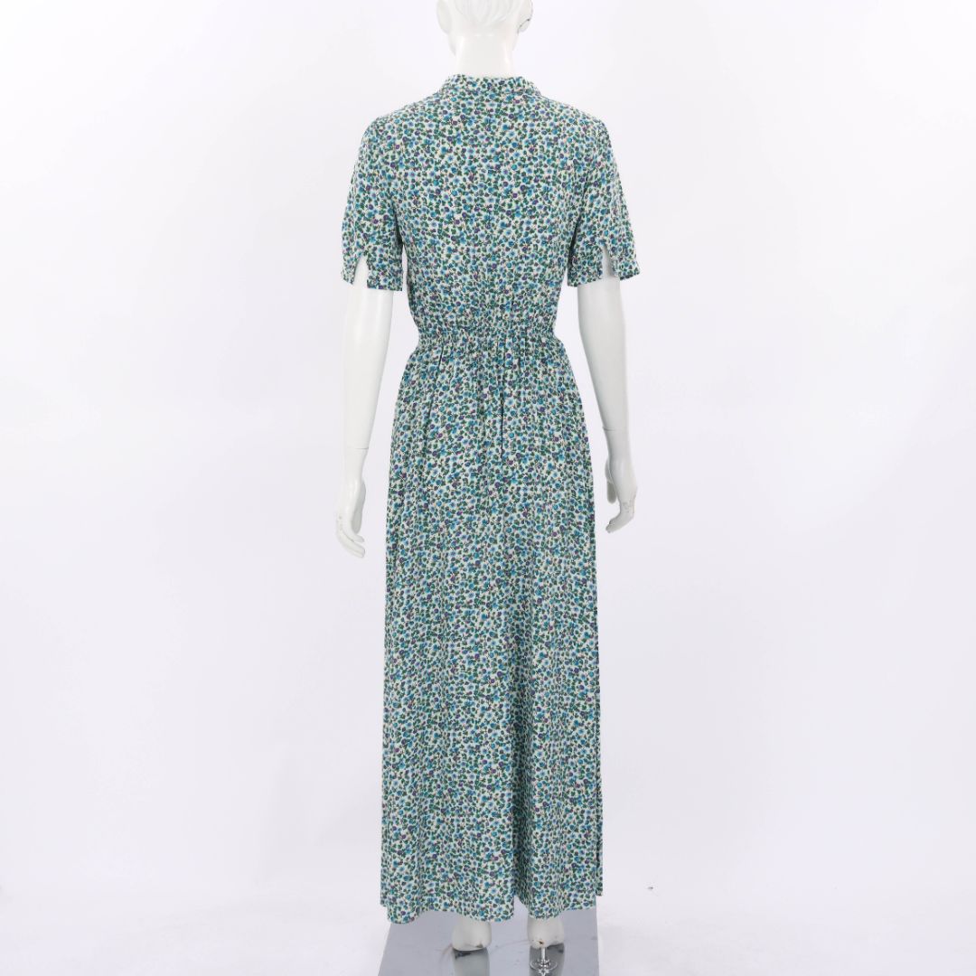 Loretta Caponi Floral Midi Dress Size Medium