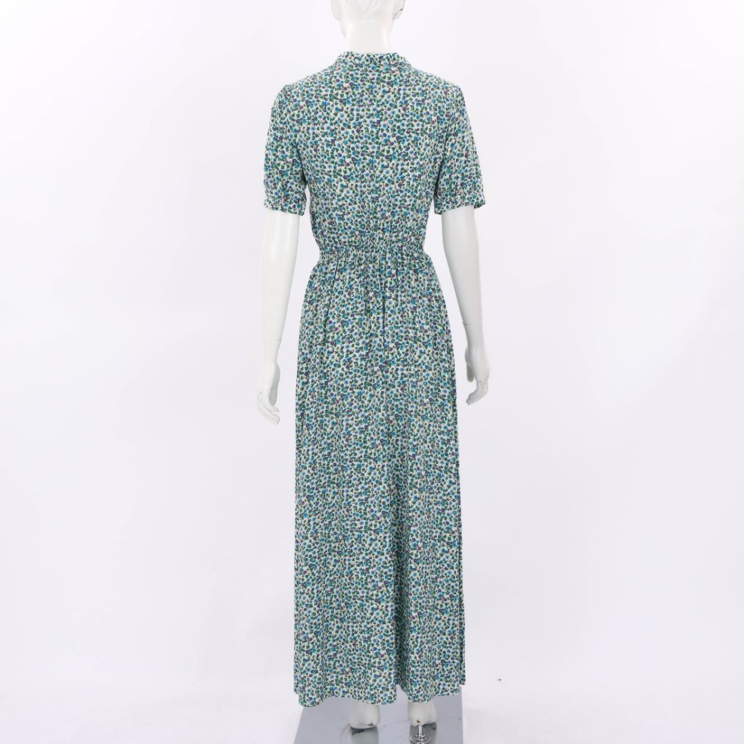 Loretta Caponi Floral Midi Dress Size Medium