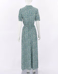 Loretta Caponi Floral Midi Dress Size Medium