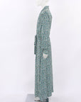 Loretta Caponi Floral Krizia Midi Dress Size Large