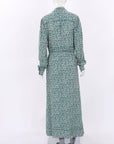 Loretta Caponi Floral Krizia Midi Dress Size Large