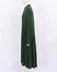 Lee Mathews Silk Pleated Polka Dot Dress Size 3