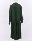 Lee Mathews Silk Pleated Polka Dot Dress Size 3