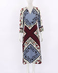 Sandro Printed Silk Dress Size 3