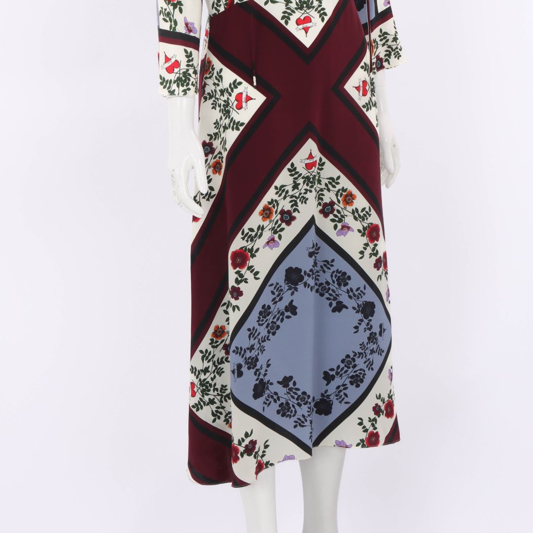 Sandro Printed Silk Dress Size 3
