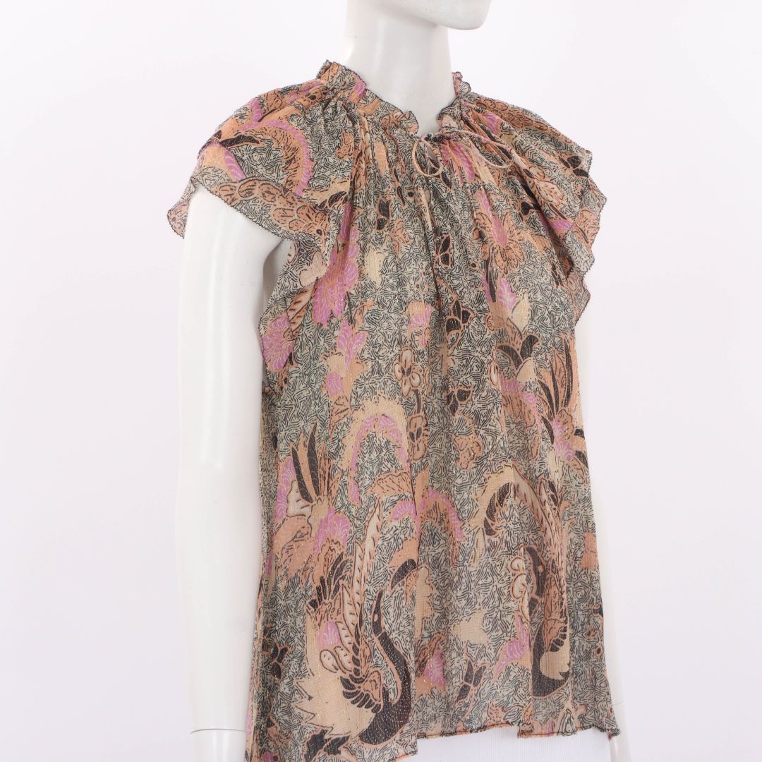 Ulla Johnson Ida Lurex Top Size US 8 | AU 12