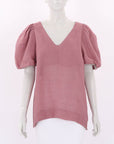 The Flatiron Label Linen Puff Sleeve Top Size 2
