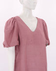 The Flatiron Label Linen Puff Sleeve Top Size 2