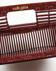 Cult Gaia Acrylic Arc Glitter Bag