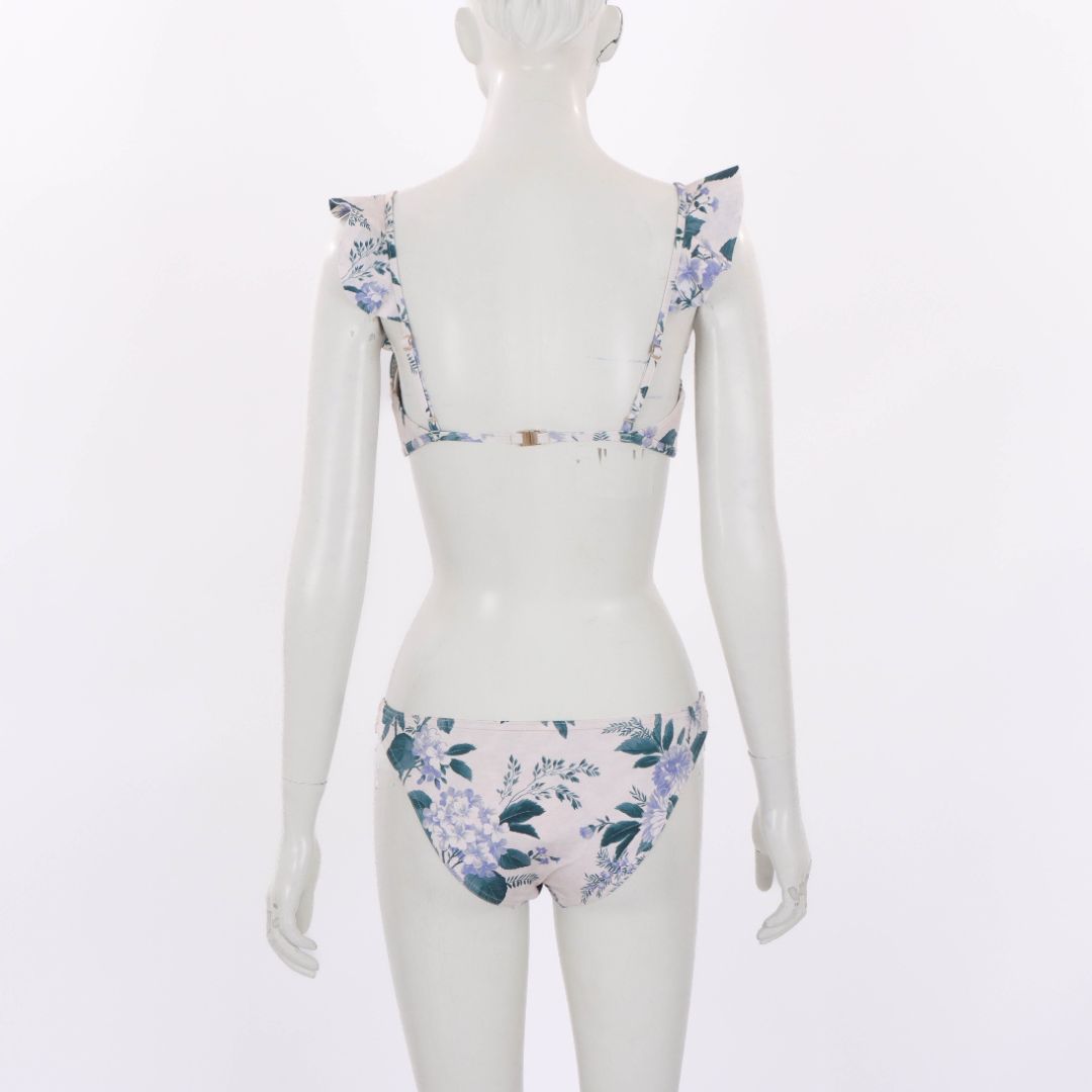 Zimmermann 'Cassia' Waterfall Frill Bikini Set Size 2
