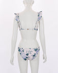 Zimmermann 'Cassia' Waterfall Frill Bikini Set Size 2