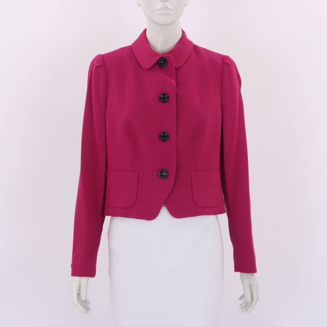 Anna Thomas Wool Blend Textured Jacket Size 12