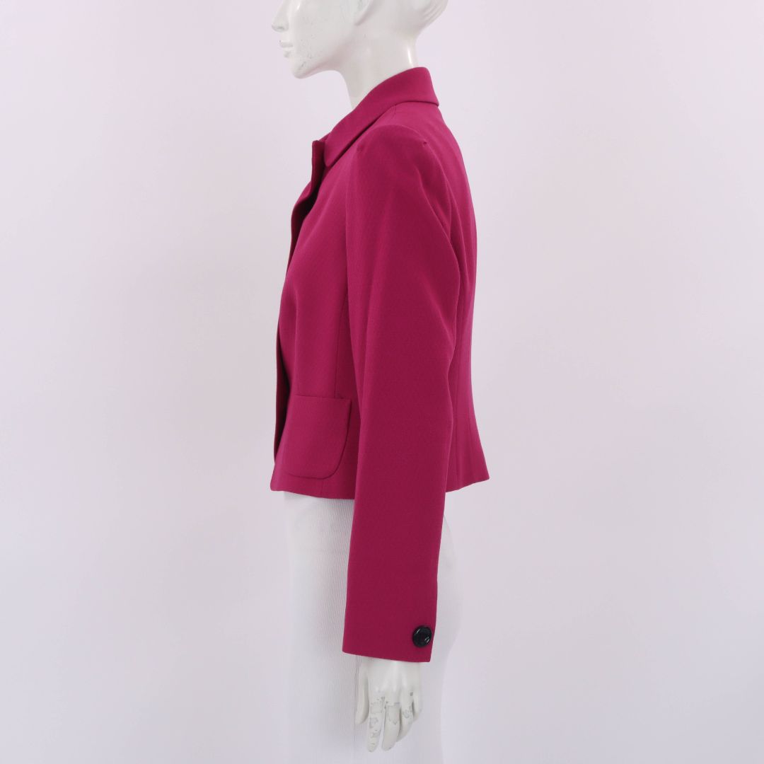 Anna Thomas Wool Blend Textured Jacket Size 12