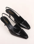 Saint Laurent Patent Tom Slingback Pumps Size 38