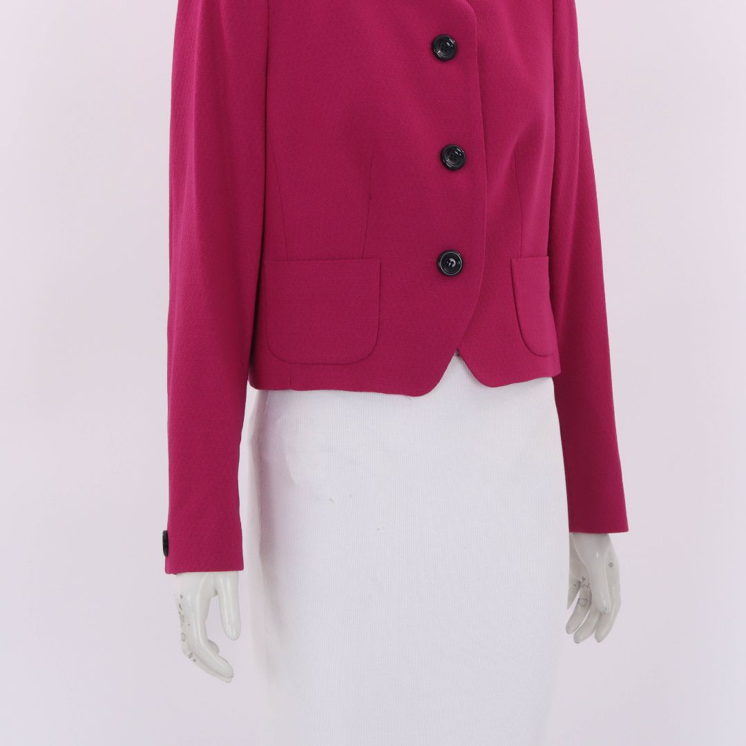 Anna Thomas Wool Blend Textured Jacket Size 12