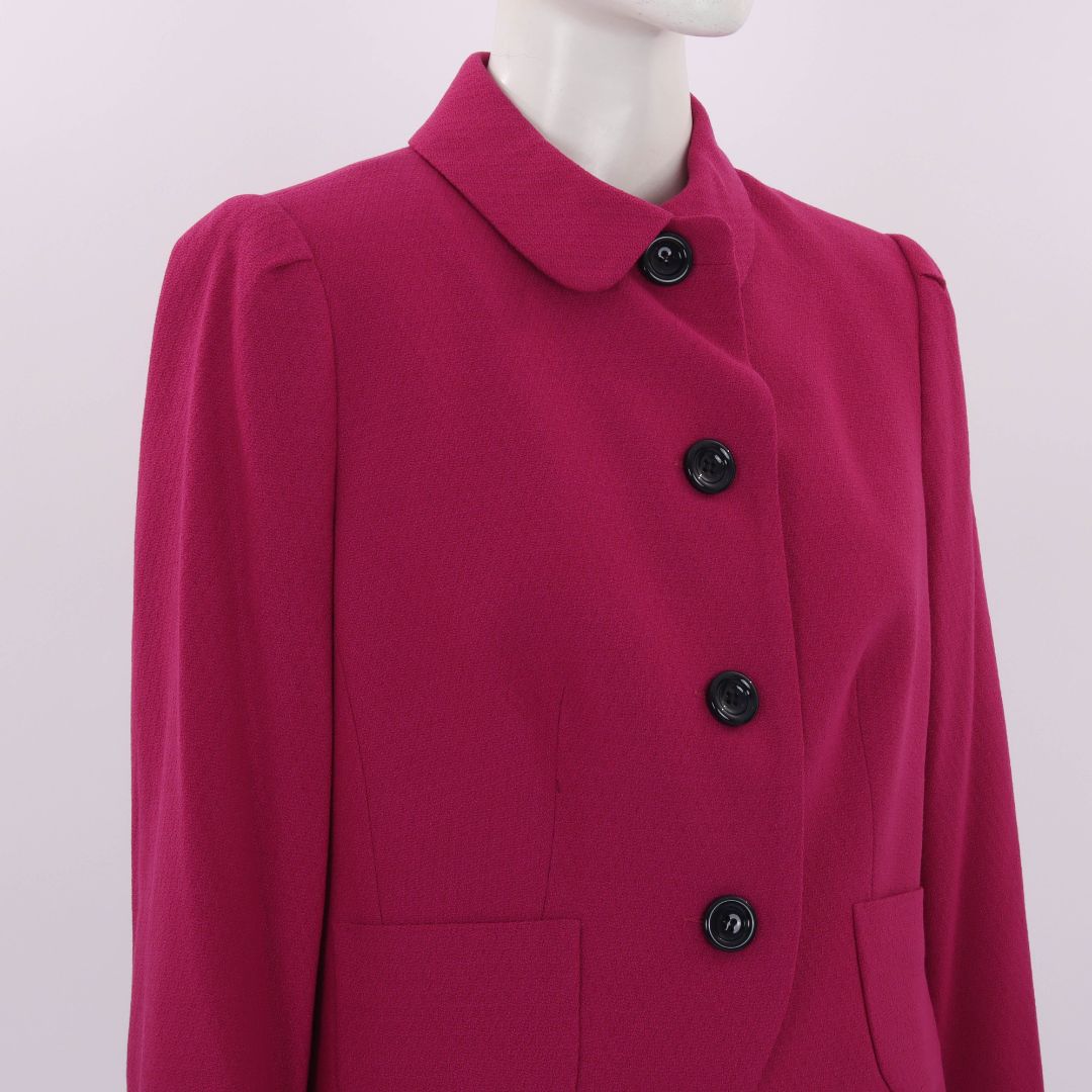 Anna Thomas Wool Blend Textured Jacket Size 12