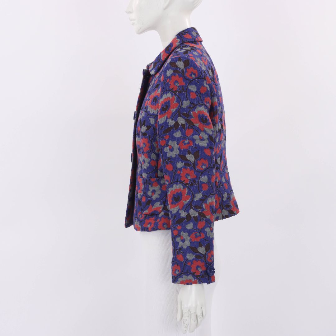 Anna Thomas Floral Textured Jacket Size 14