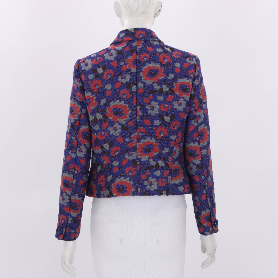 Anna Thomas Floral Textured Jacket Size 14