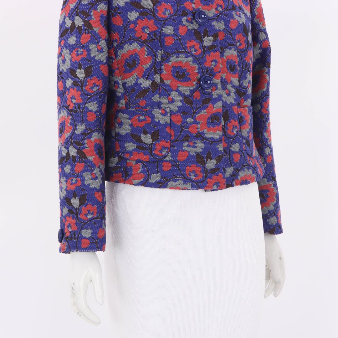 Anna Thomas Floral Textured Jacket Size 14