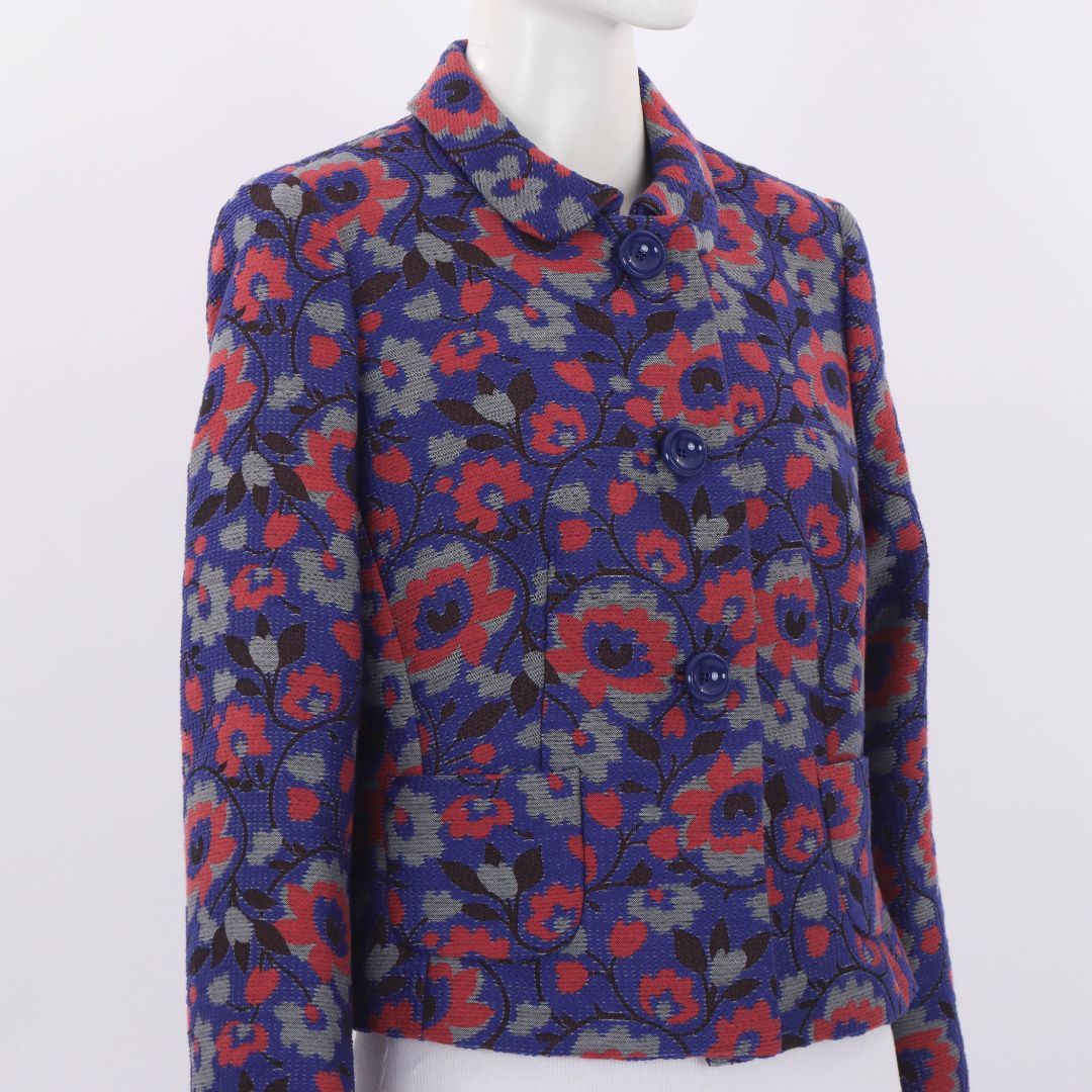 Anna Thomas Floral Textured Jacket Size 14