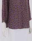 Anna Thomas Silk Print Top Size 12