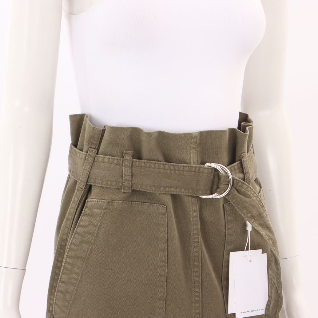 Anine Bing Belted Mini Skirt Size Extra Small