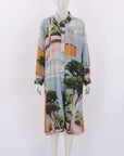 Nancy Bird Printed Midi Shirt Dress Size XL