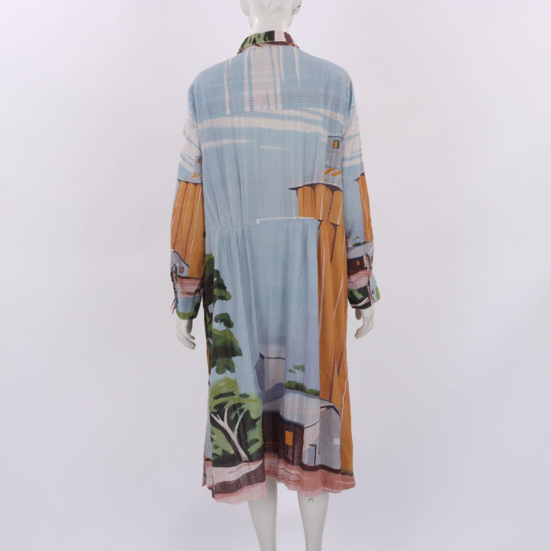 Nancy Bird Printed Midi Shirt Dress Size XL