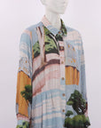 Nancy Bird Printed Midi Shirt Dress Size XL